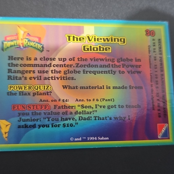 Power Rangers Trading Cards Collection - Picture 9 of 9